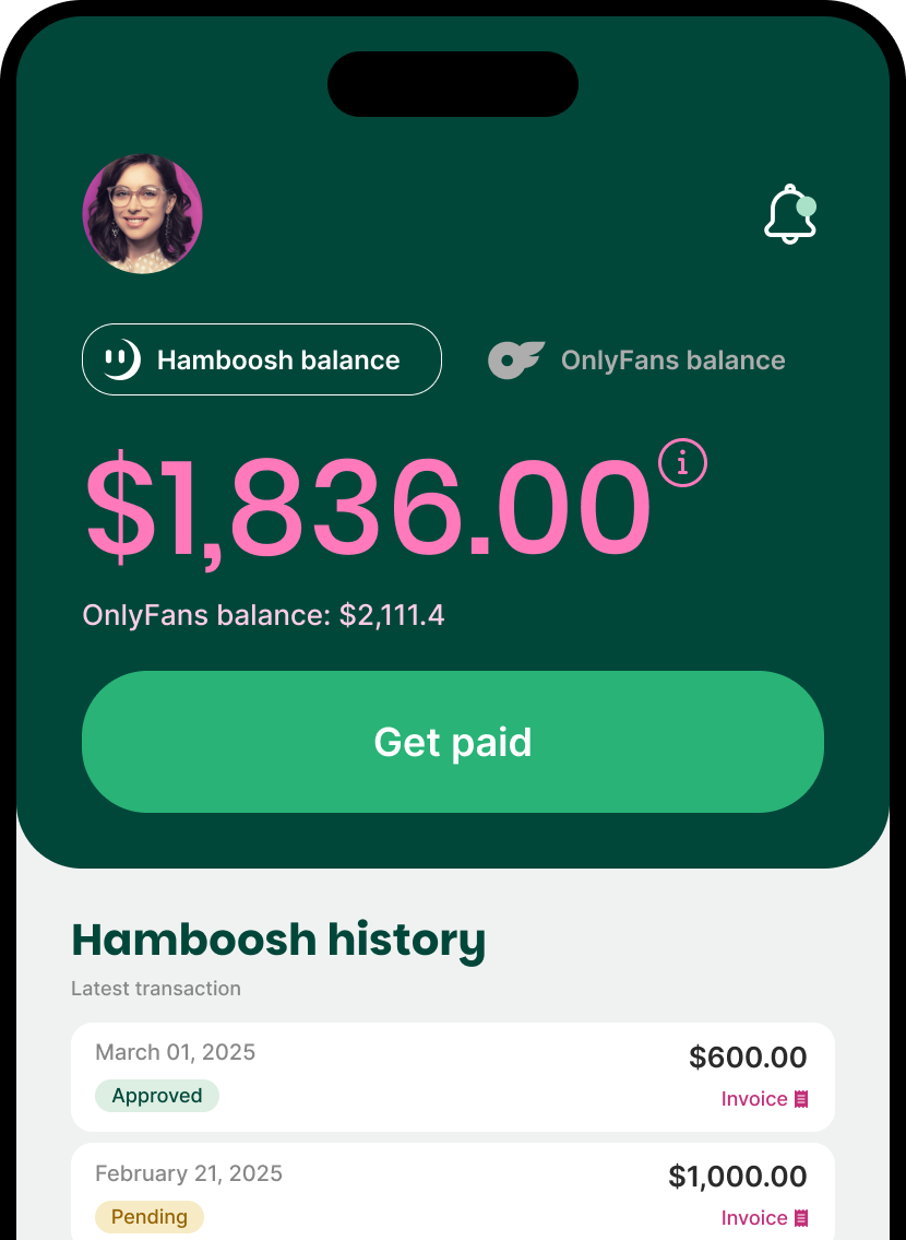 how it works step 3, Hamboosh dashboard